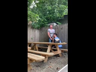 extreme risky blowjob in the backyard [1080p] - group video gay vulgarity