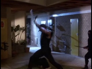 an excerpt from the film american ninja 3. bloodhunt (jackson drags)